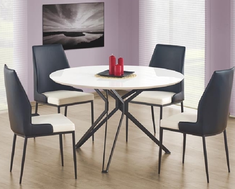 Blagovaonski stol Phylis (za 4 osobe) (bijela + tamnosiva) *trgovina 