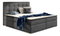 Franciaágy Boxspring 140 cm Irma 01 (sötétszürke)