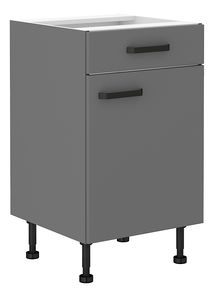 Dulap inferior de bucătărie Nesia 50 D 1F 1S BB (Antracit)