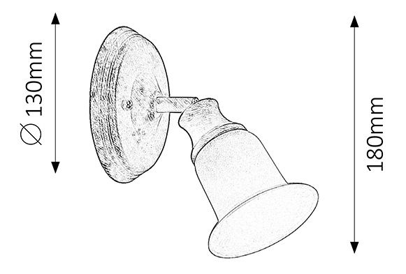 Corp iluminat spotlight Claire 6065 (maro)