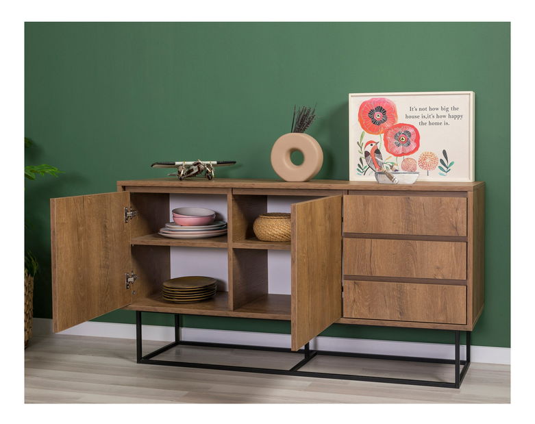 Nappali szett Laxi 2 (dió + fekete)