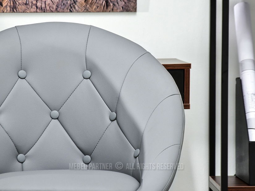 Fotel Lush 4 (szürke + króm)