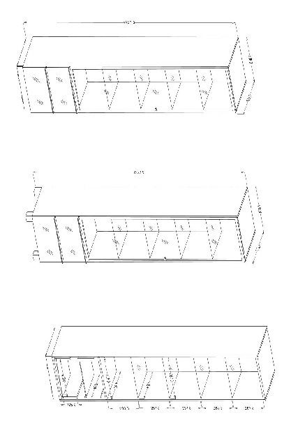 Viseća vitrina Henry Typ 05 (crna + crni visoki sjaj)