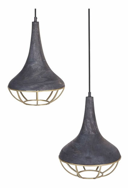 Függesztett lámpa Britta (fekete)