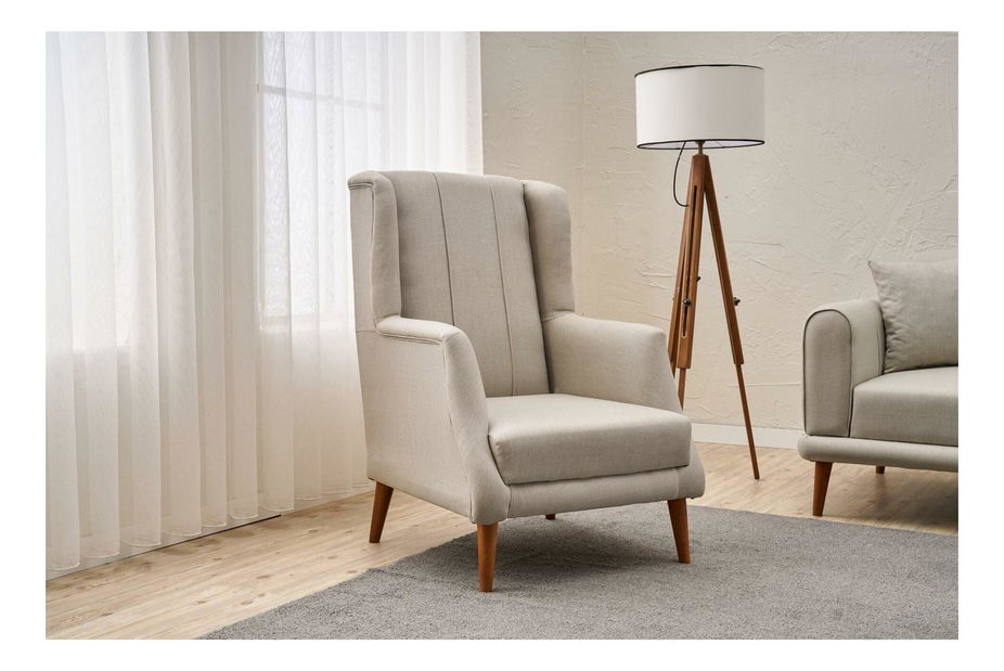 Kreslo Sorenella (krémová + orech)