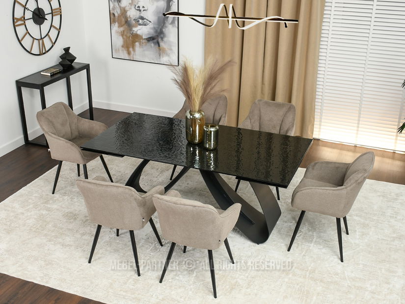 Stolička Bonita (béžová + čierna)