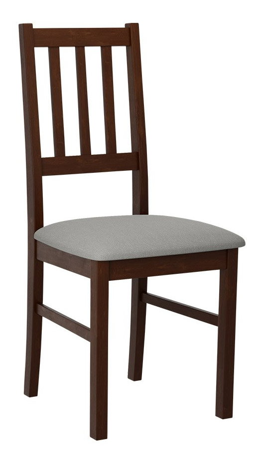 Jedálenská stolička Dalam IV (orech + sivá) 