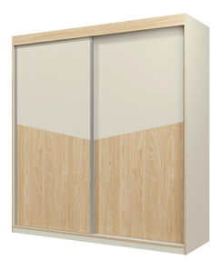 Dulap de haine Avain 200 (bej deschis + stejar uleios)