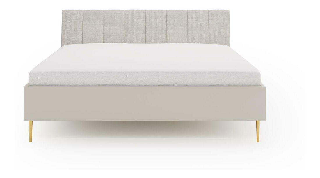 Pat matrimonial 160x200 cm Bellic B5 (cashmir) (cu somieră)