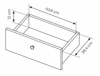 Comodă Scandia 2D3S (Stejar scandi + jedlička scandi)