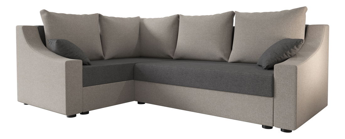 Kutna garnitura Opal Plus (tamnosiva + siva) (L)