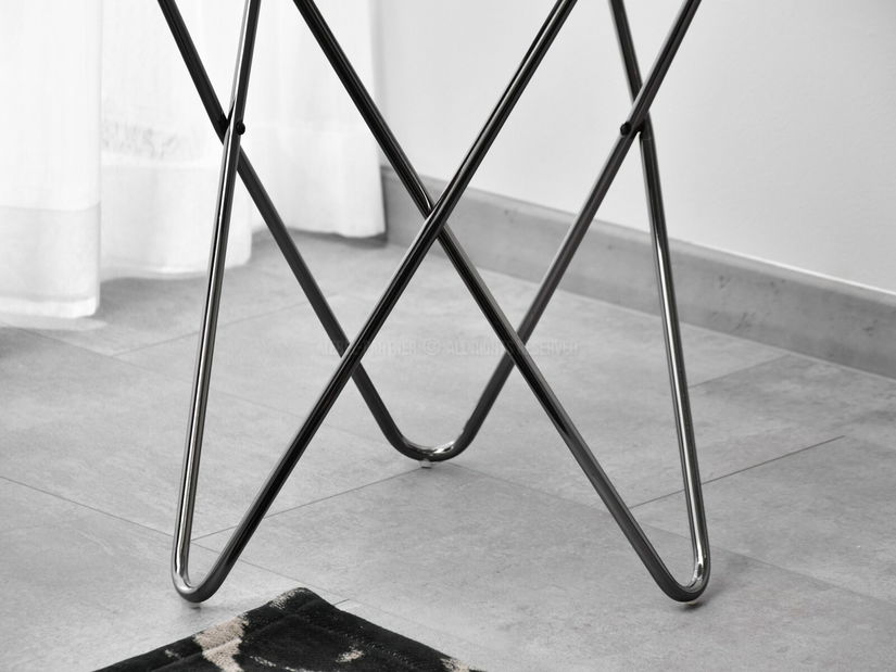 Dohányzóasztal Armin S (fekete márvány + fekete)