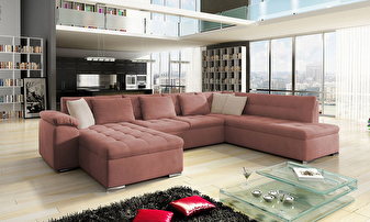 Kutna sofa Talina s funkcijom spavanja (lijeva U) (Uttario Velvet 2955 + Uttario Velvet 2955 + Uttario Velvet 2979)