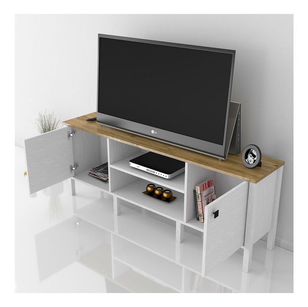 TV stolík/skrinka Franc 17 (biele drevo)