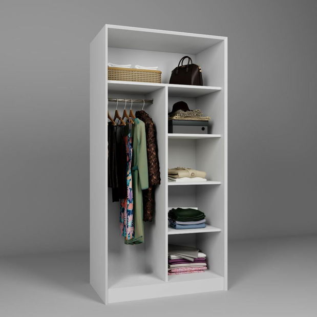 Ormar za garderobu Luckiny S (bijela)