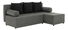 Rohová sedačka Maxius (sivá + čierna) (P)