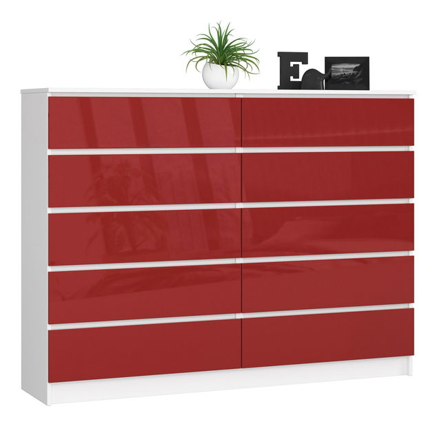 Komoda Koa II (červeny lesk)