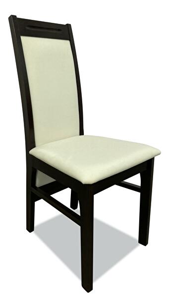 Jedálenská stolička Kalis (crem + negru)