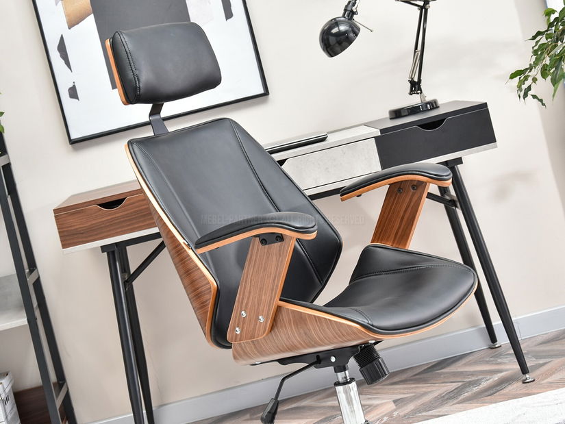 Fotoliu Franc (nuc închis + crom)