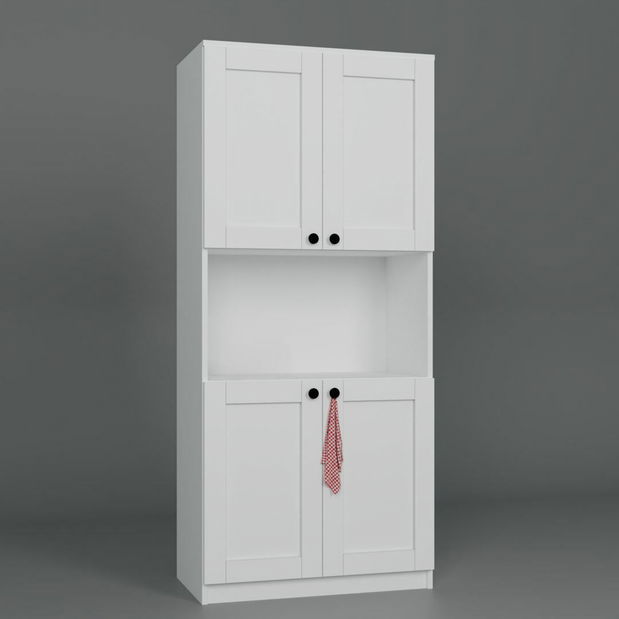 Policová skriňa Luca (biela)