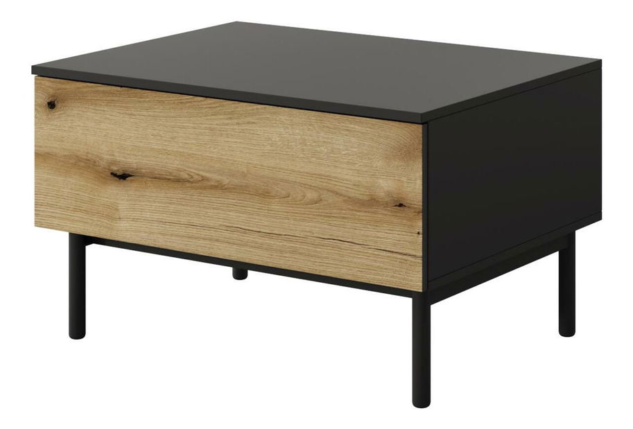 Măsuță cafea Lenge (negru + stejar coast evoke)