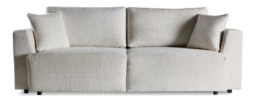 Pohovka trojsedačka Frasco (svetlobéžová + čierna)