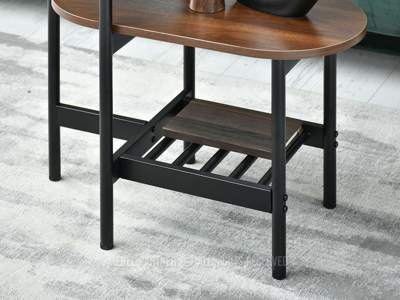 Măsuță de cafea Lorelail S (nuc + negru)