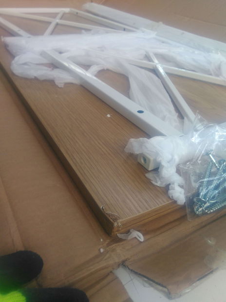 Masă de cafea Masă Jukky (stejar + alb) *resigilat