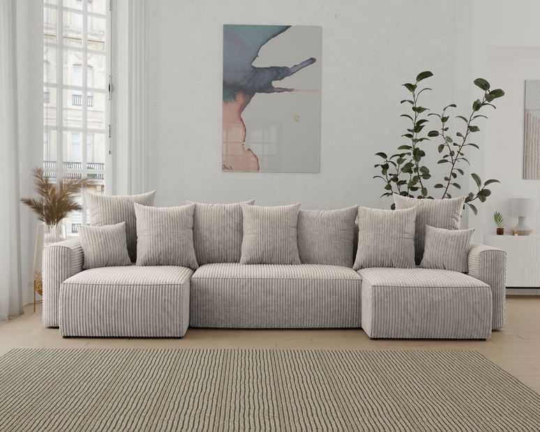 Sarokkanapé Denia U (világosbarna)