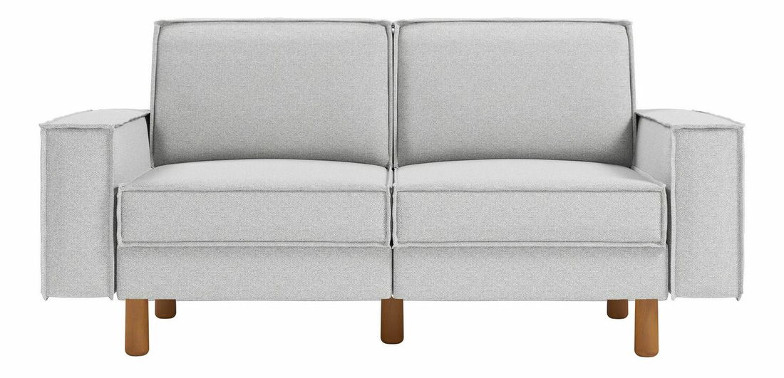 Pohovka dvojsedačka Spary 2 (svetlosivá + orech)