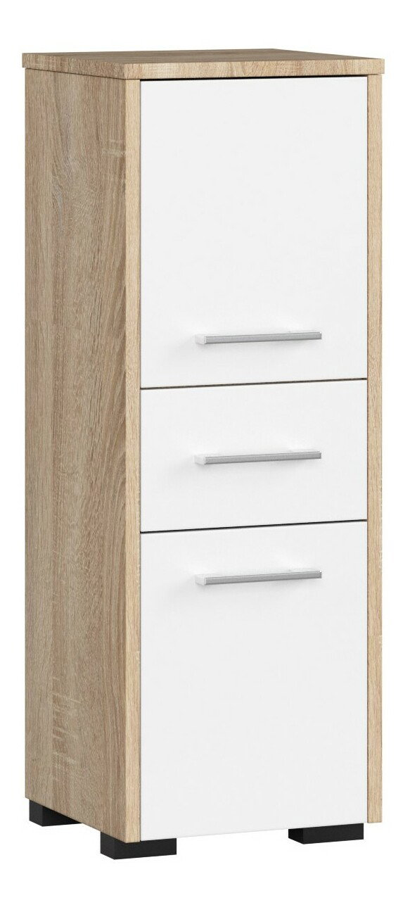 Kúpelňová skrinka Fulgor 2D 1SZ (dub sonoma + biela)