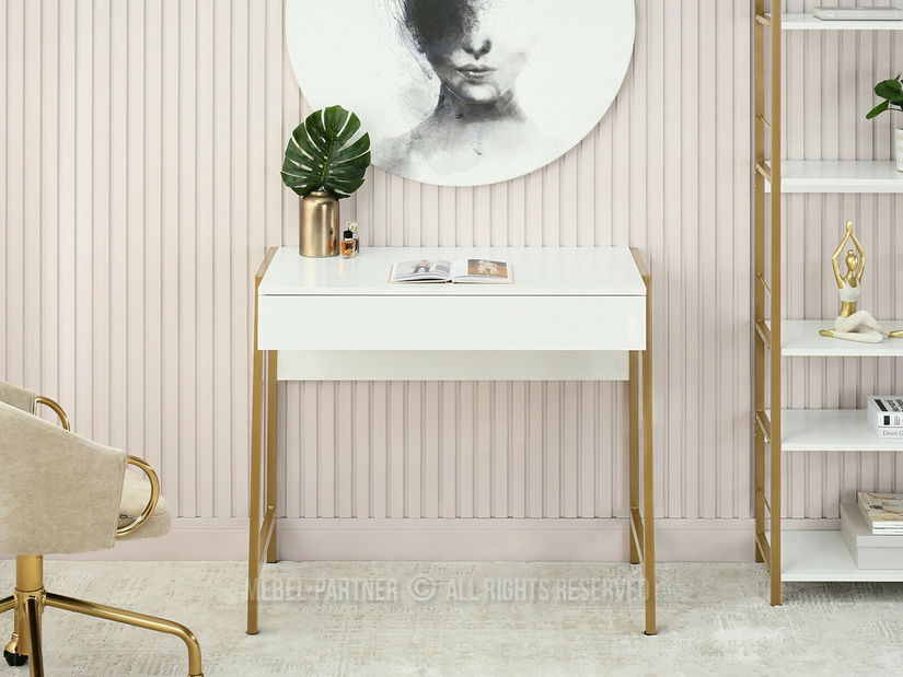 PC stol Norsinimo (bijela + zlatna)