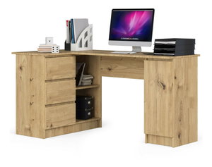 Kutni PC stol Bevin (hrast) (L)