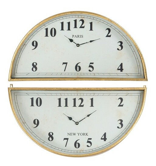 Hodiny Jolipa Nástenné (74x7x74cm) (Biela + Zlatá)