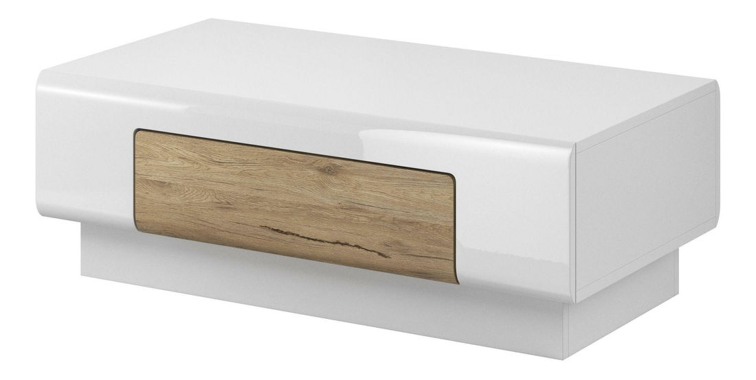 Stolić za kavu- Tamie Typ 99 (sjajna bijela + hrast sanremo)