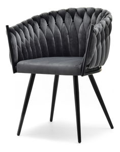 Jedálenská stolička Radio (grafitová + čierna)