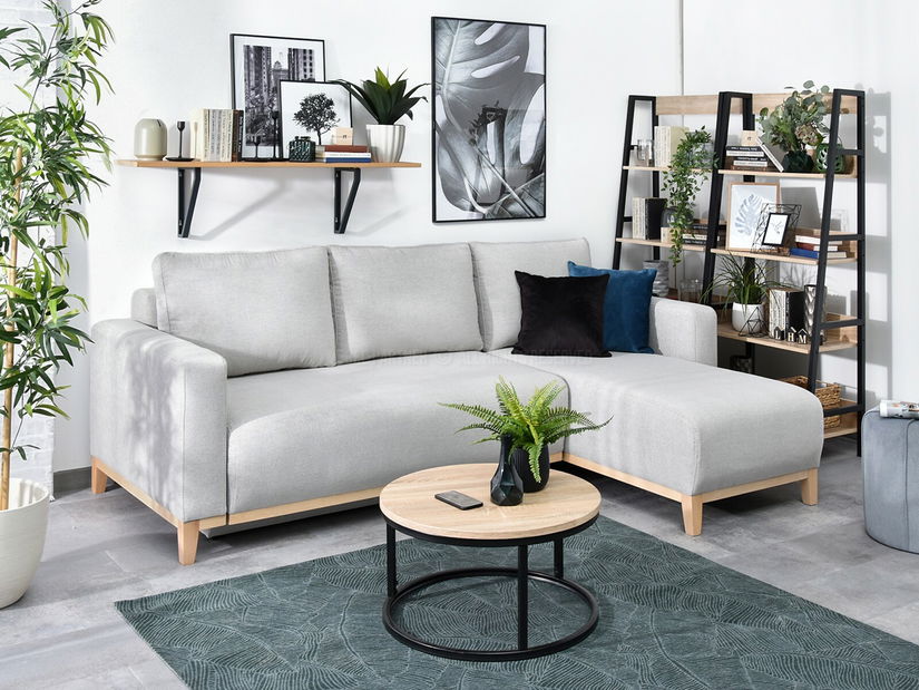 Sarokkanapé Salida (szürke + tölgy)