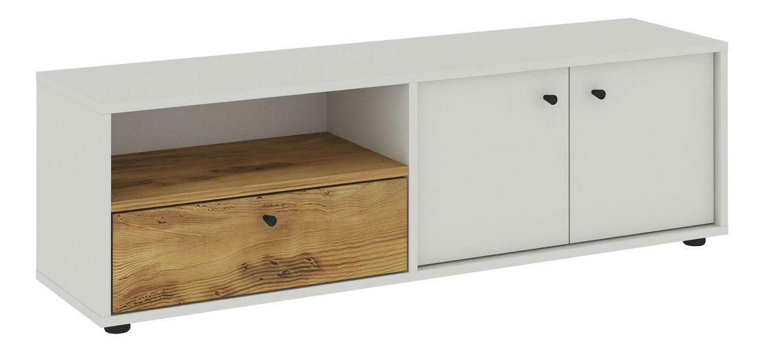 Masă TV/Dulap Parrey (Stejar alb)