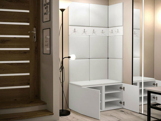 Mobilier hol Tovenaz I (Alb + Negru) 