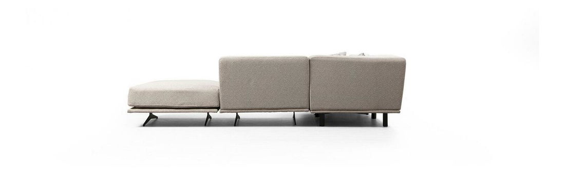 Kutna garnitura Bentelona (L) (bež + crna)