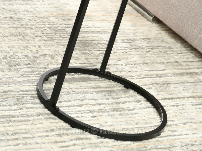 Dohányzóasztal Corden (beton + fekete)