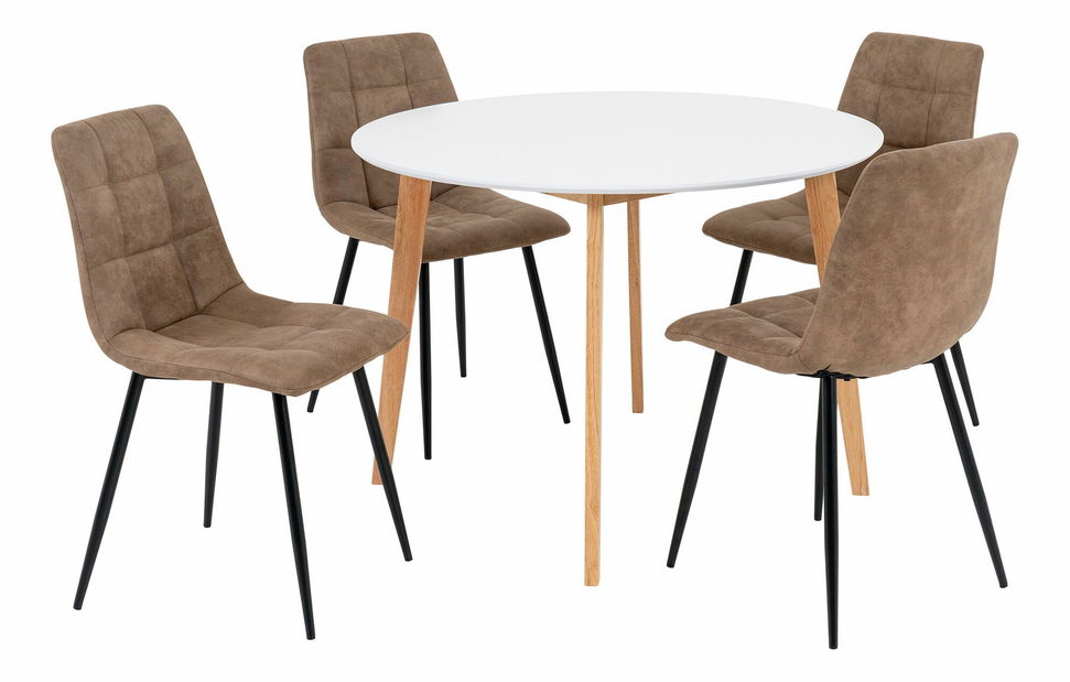 Set de masă Veneria (maro + alb)