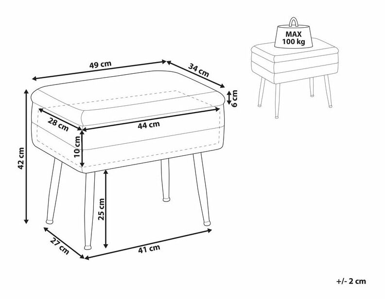 Pad OSEDA (zöld) (tárolóhellyel)