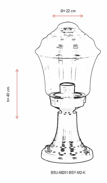 Kültéri fali lámpa Haider (fekete)