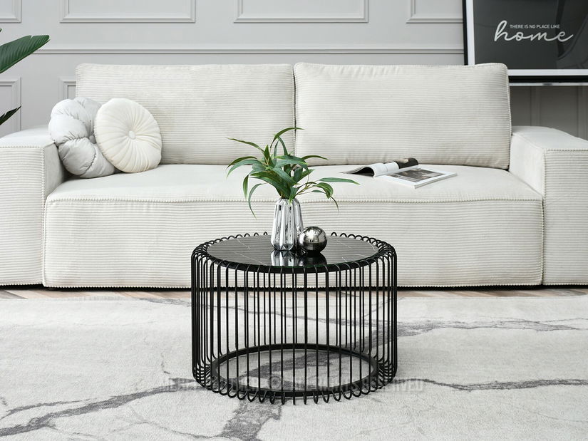 Dohányzóasztal Nils M (fekete márvány + fekete)