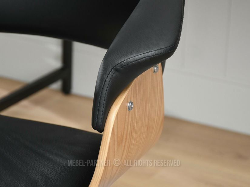 Fotoliu de birou Manzanote (negru)