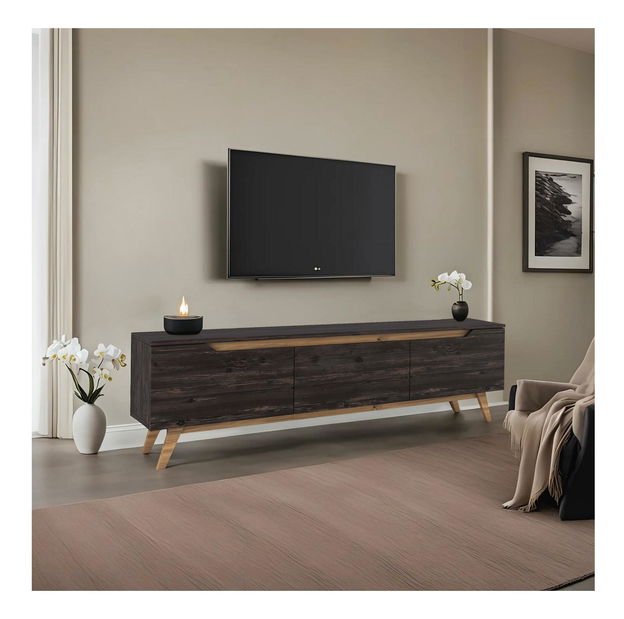 TV stolić/ormarić Dracula (crna + orah)