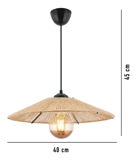 Stropné svietidlo Jutarotta 1 (prírodná)