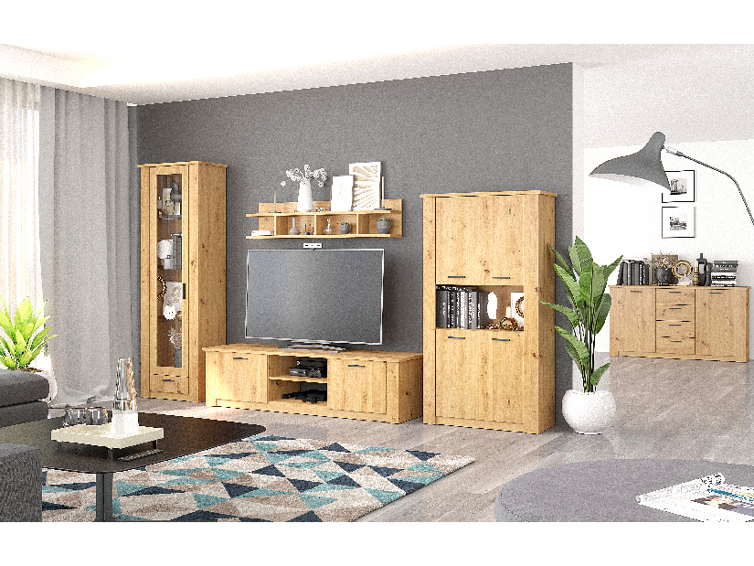 Mobilier living Colombo (stejar artisan)