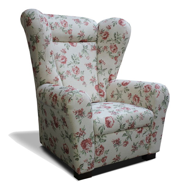 Kreslo Ušiak (vzor ruže)